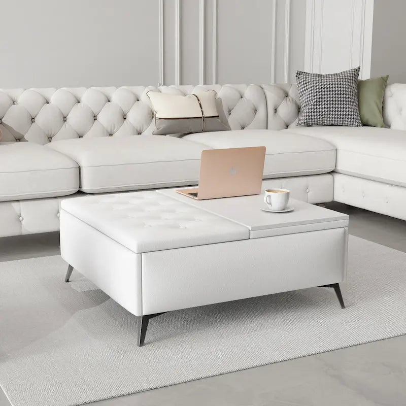 Table basse carrée avec rangement