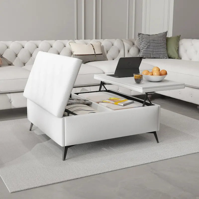 Table basse carrée avec rangement