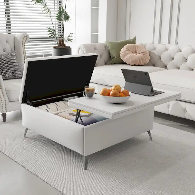 Table basse carrée avec rangement