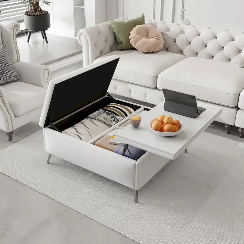 Table basse carrée avec rangement