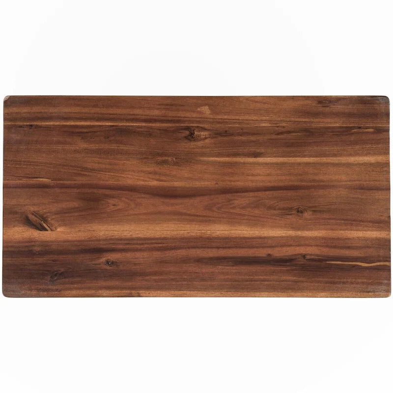 Ensemble table et chaises de salle à manger et planche à découper trois pièces en bois massif