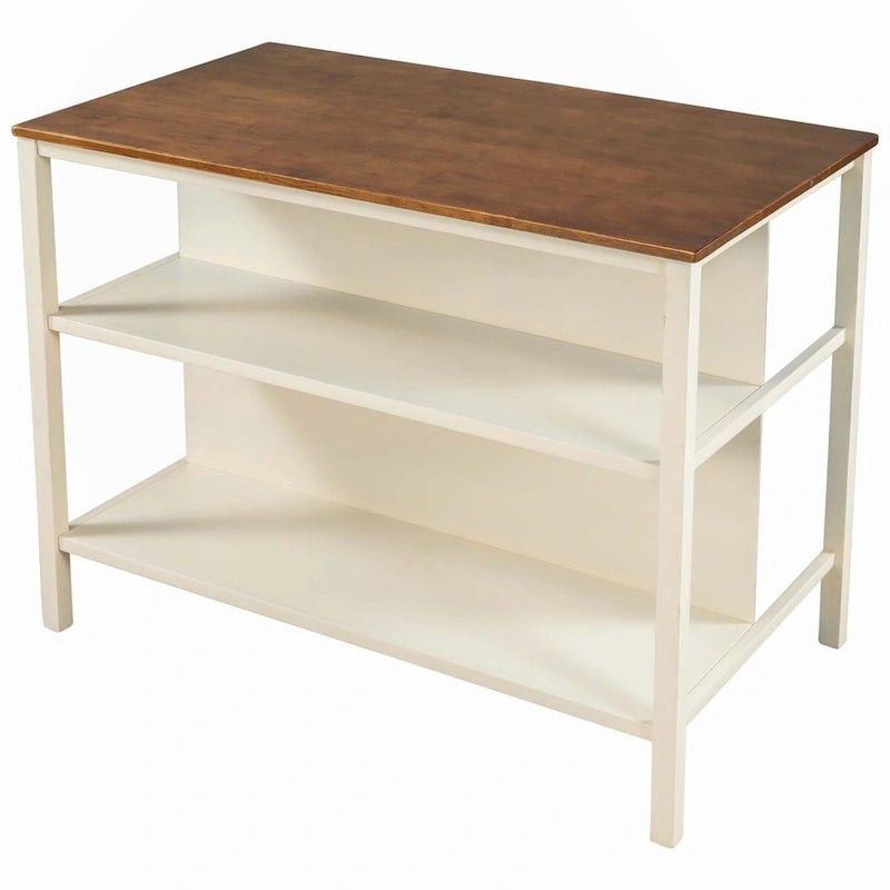 Ensemble table et chaises de salle à manger et planche à découper trois pièces en bois massif